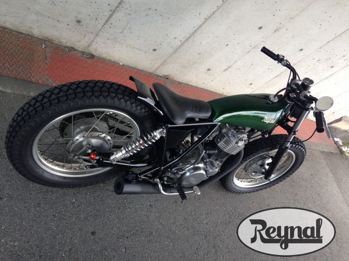 SR400カスタム　グリーンリーク